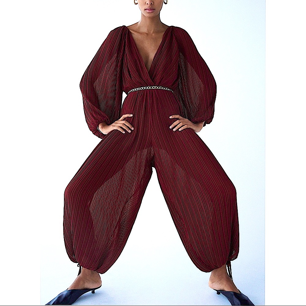 Chain Belt Jumpsuit XS